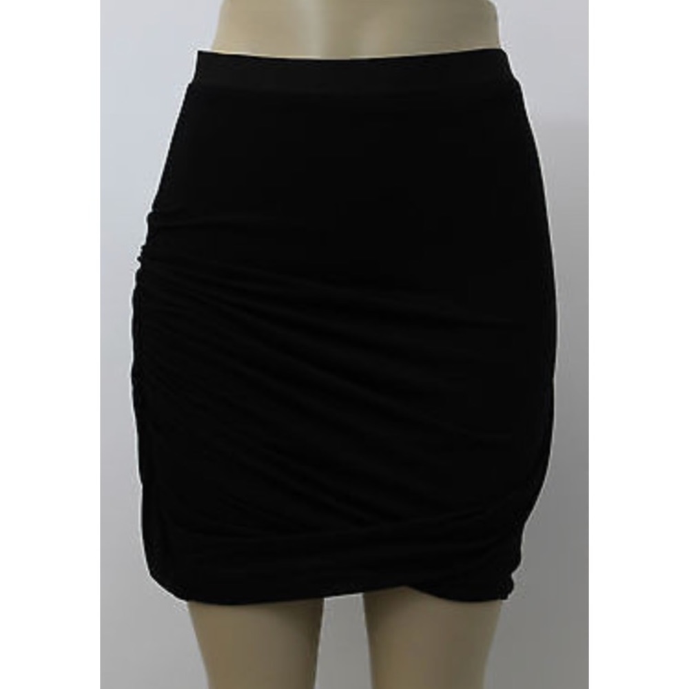 $185 Helmut Lang black Kinetic Jersey Layer Mini